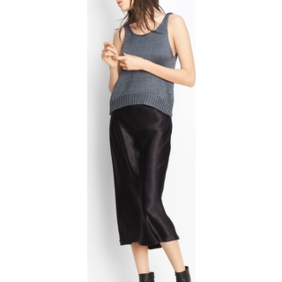 Vince Satin Slip Skirt